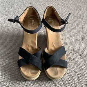 Toms Sienna Wedges Size W9.5